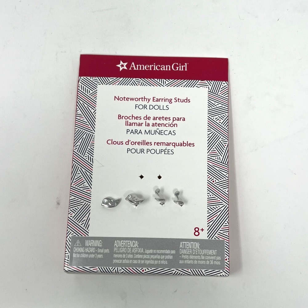 American Girl Doll GABRIELA & TENNEY - Noteworthy Earrings for 18" Dolls EUC
